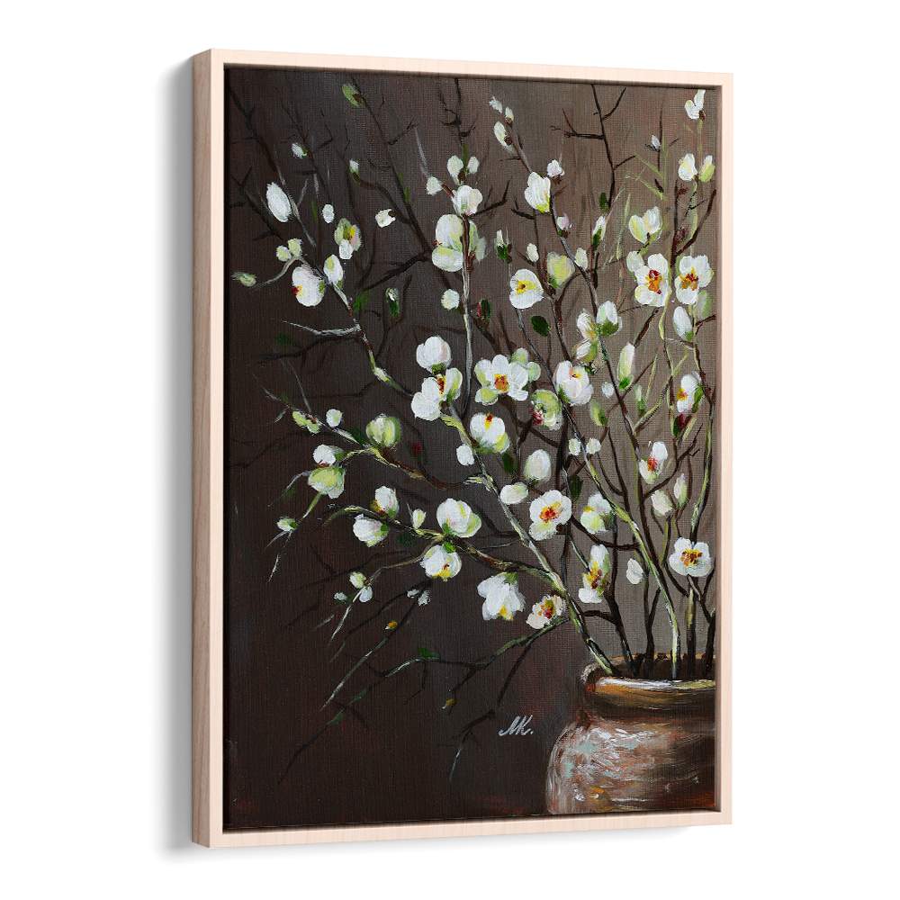 WHITE BLOSSOMS IN VASE