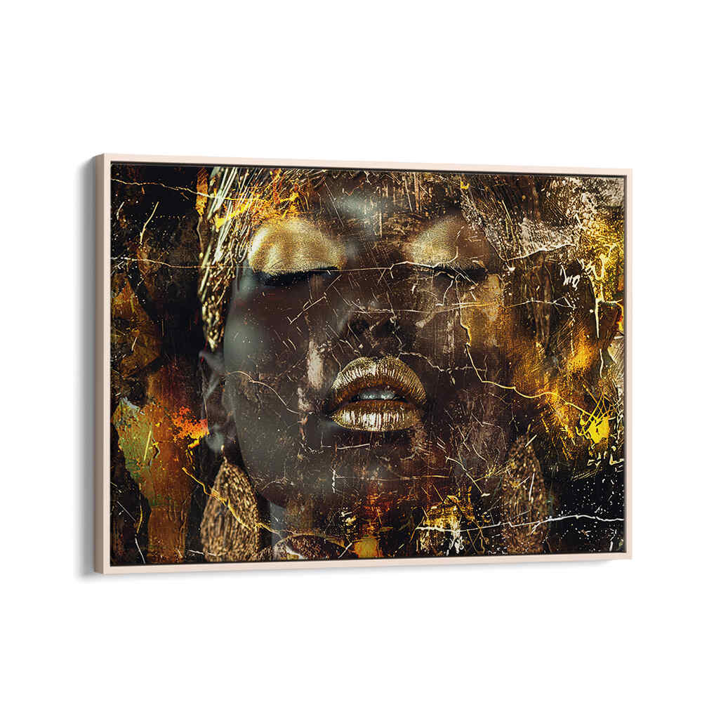 WOMAN ART ILLUSTRATION III , AFRICAN ART PAINTINGS