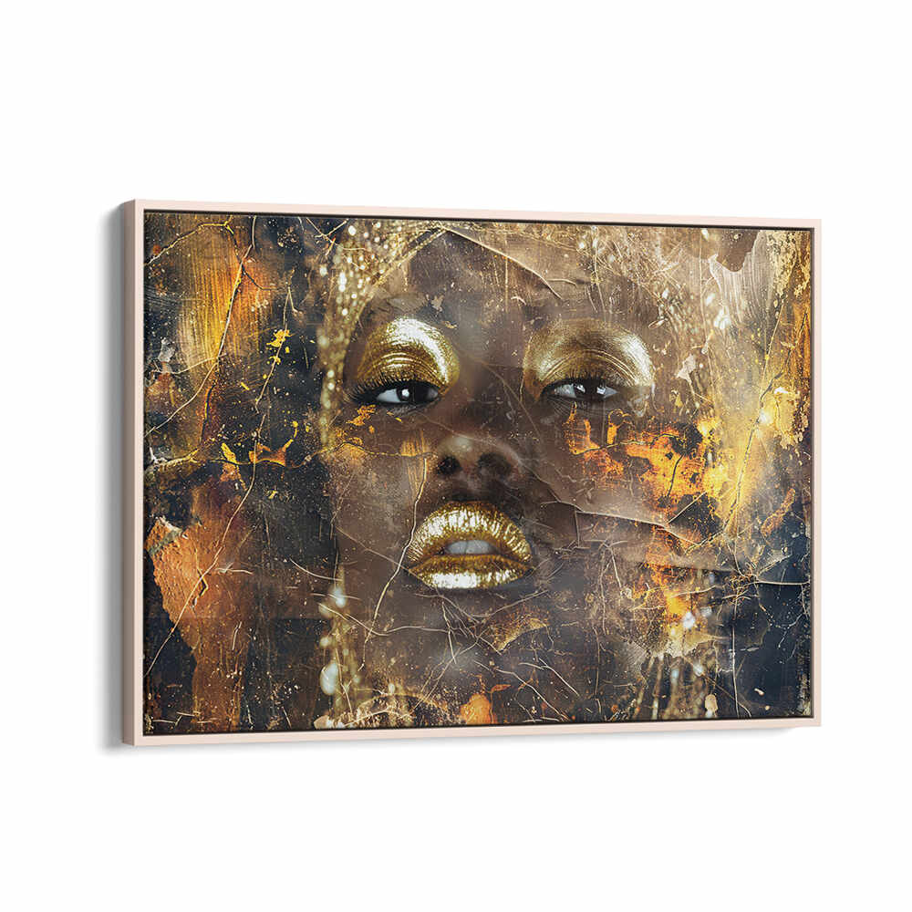 WOMAN ART ILLUSTRATION IV , AFRICAN ART PAINTINGS