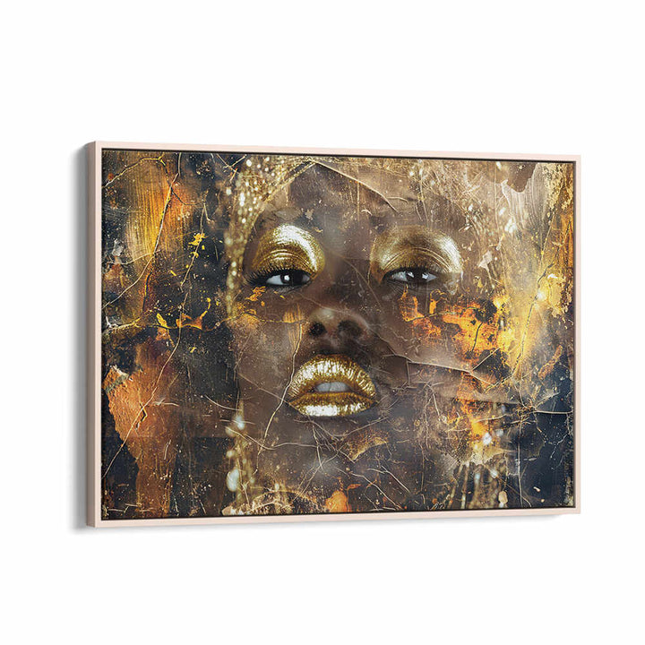 WOMAN ART ILLUSTRATION IV , AFRICAN ART PAINTINGS