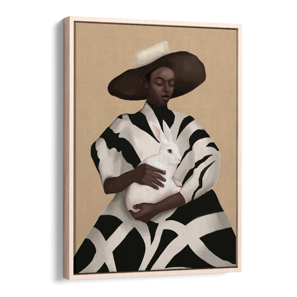 WOMAN IN STRIPES, SURREAL ART PRINTS