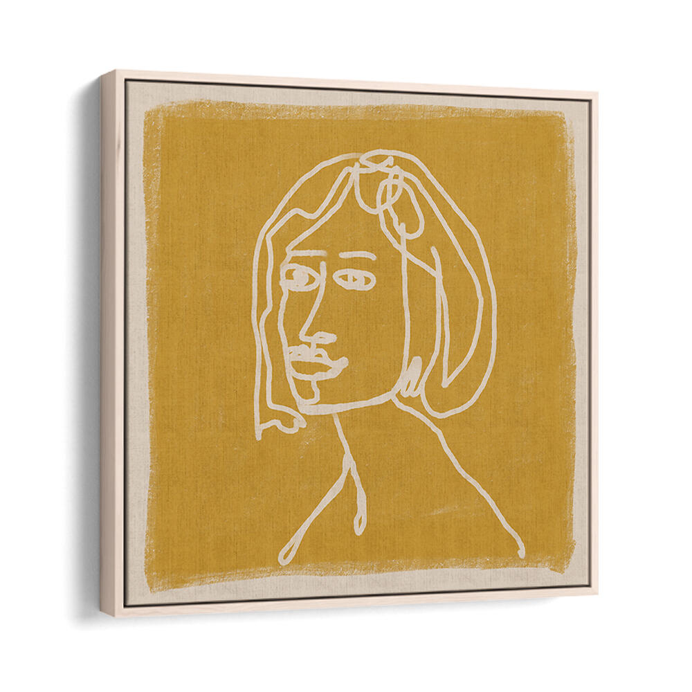 WOMAN IN GOLDS , LINE ART PAINTINGS