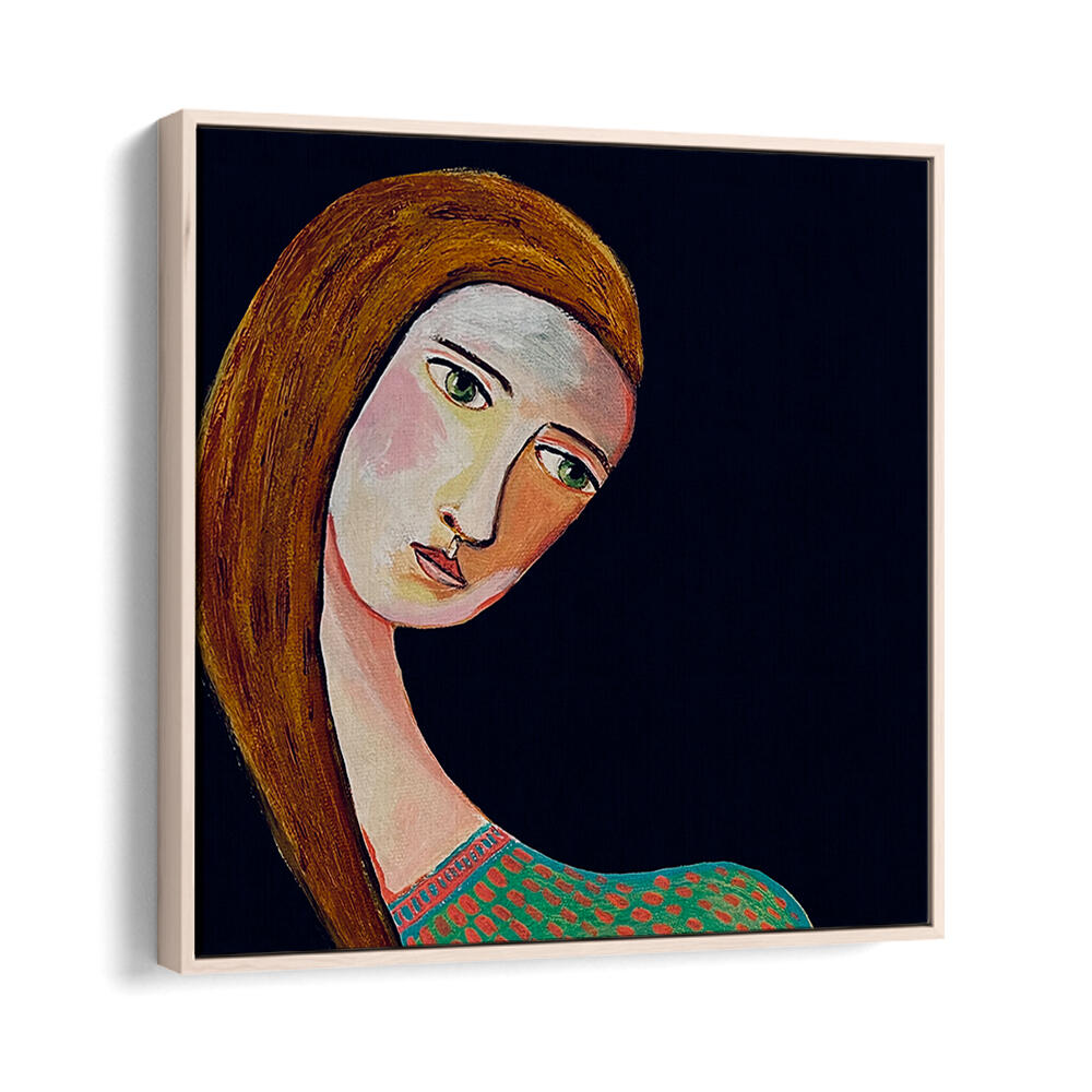 WOMAN LOOKING , PORTRAITS & FIGURATIVE ILLUSTRATIONS