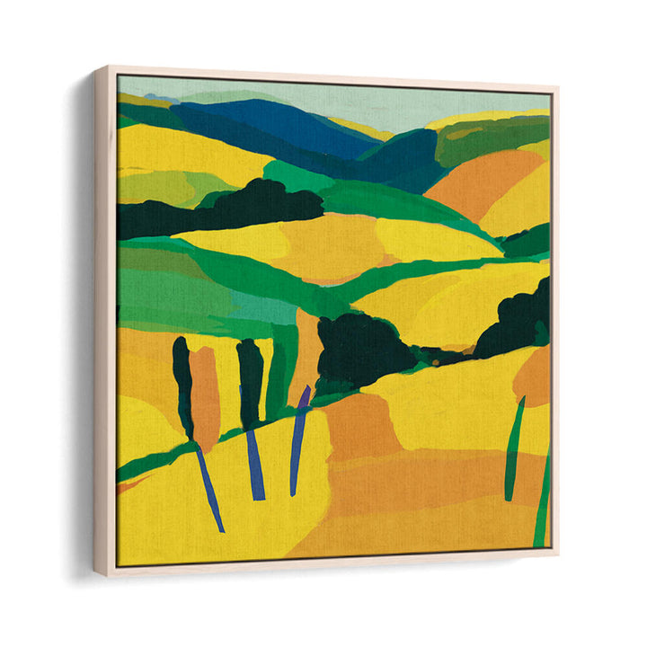 YELLOW GOLDEN HILL , LANDSCAPE PAINTINGS