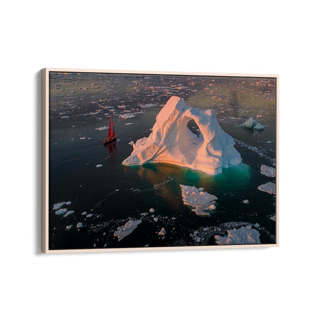 THE SMALL RED BOAT BY MARC PELISSIER , LANDSCAPE PHOTO PRINTS