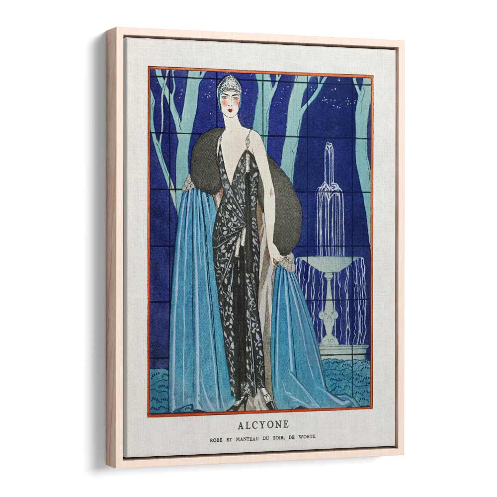 ALCYONE ROBE ET MANTEAU DU SOIR, DE WORTH (1923) , VINTAGE PAINTINGS