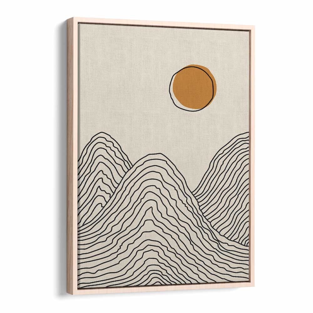 Stunning geometric design from the BOHO SUNSET SERIES II, LANDSCAPE PAINTINGS by Jay Stanley for a chic decor upgrade.