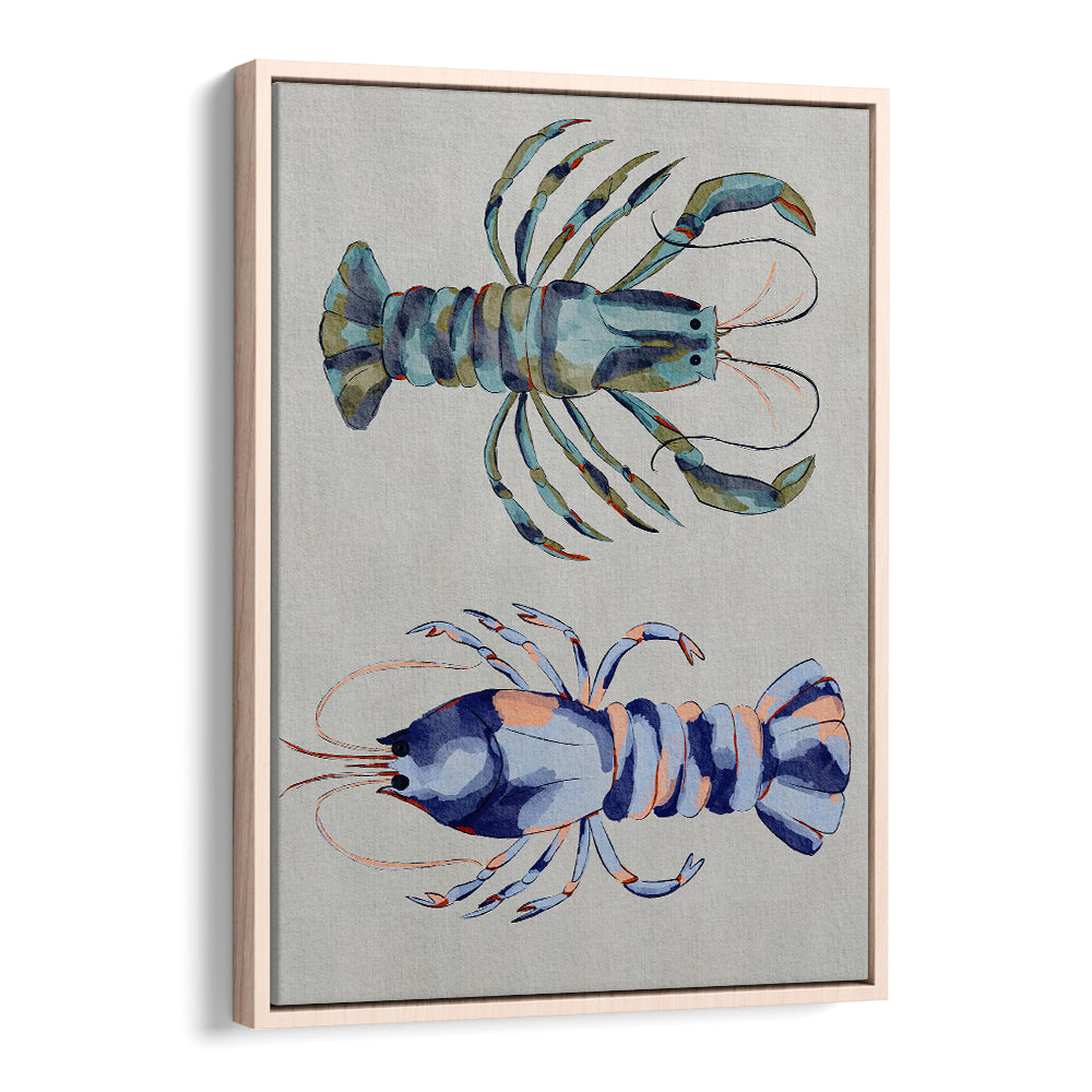 BLUE LOBSTERS WATERCOLOR