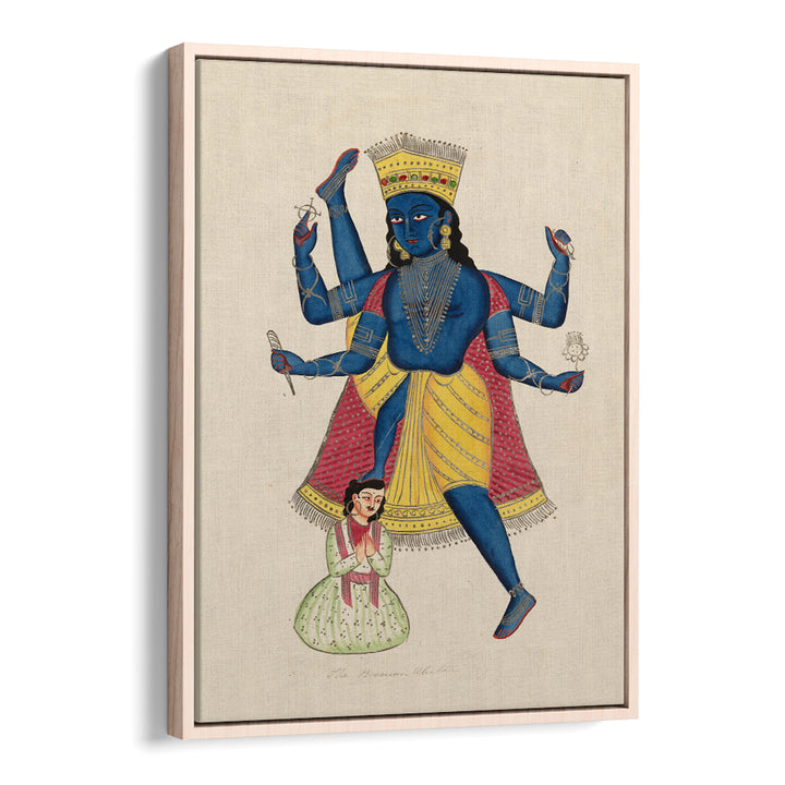 VISHNU AS VAMANA , INDIAN ART PAINTINGS
