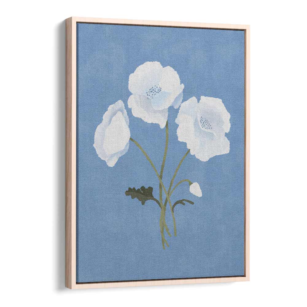 WHITE ON BLUE BY GOED BLAUW, BOTANICAL ART PRINTS