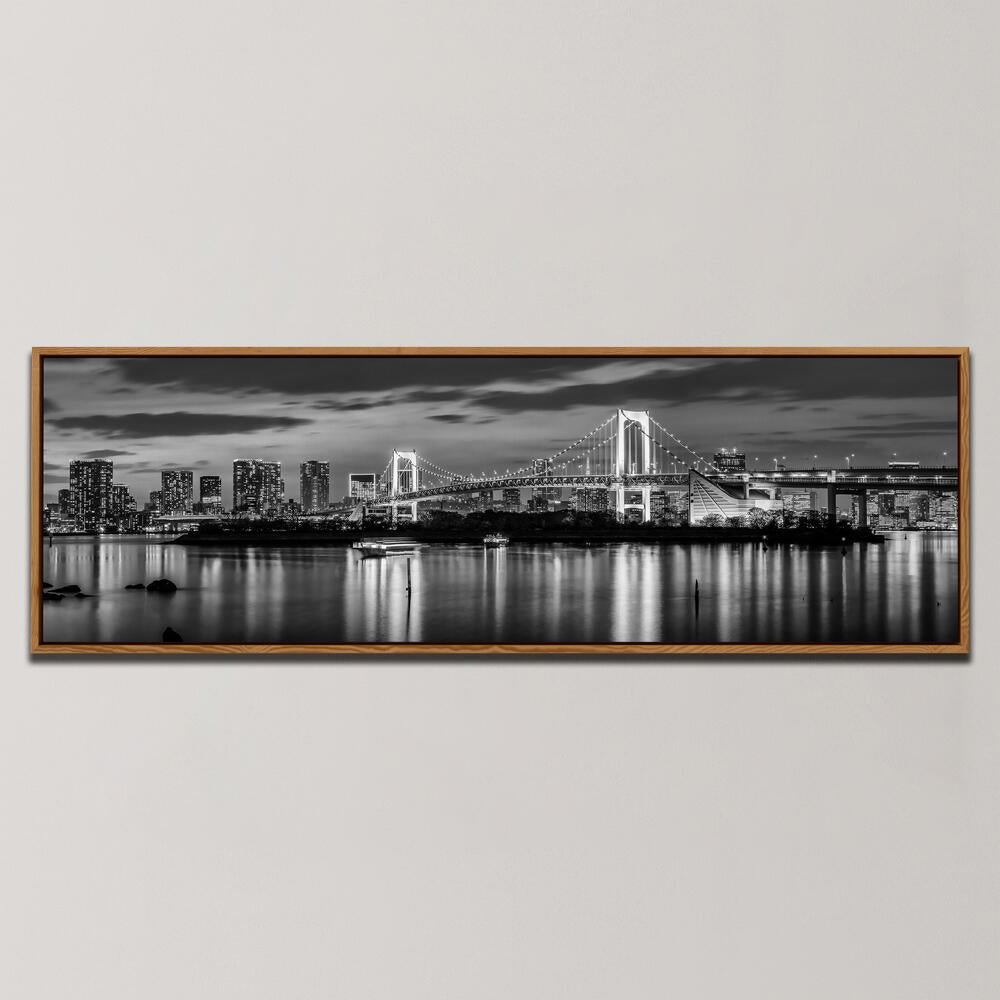 TOKYO SKYLINE AT SUNSET , PANORAMIC ART