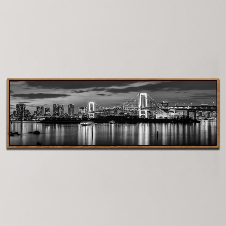 TOKYO SKYLINE AT SUNSET , PANORAMIC ART