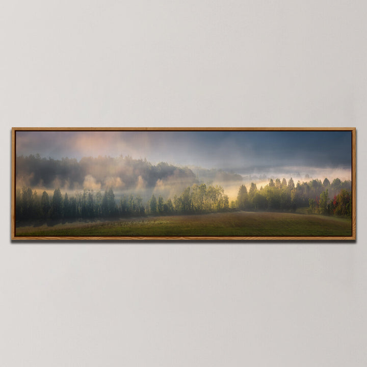 DAWN'S EMBRACE IN CADES COVE , PANORAMIC ART