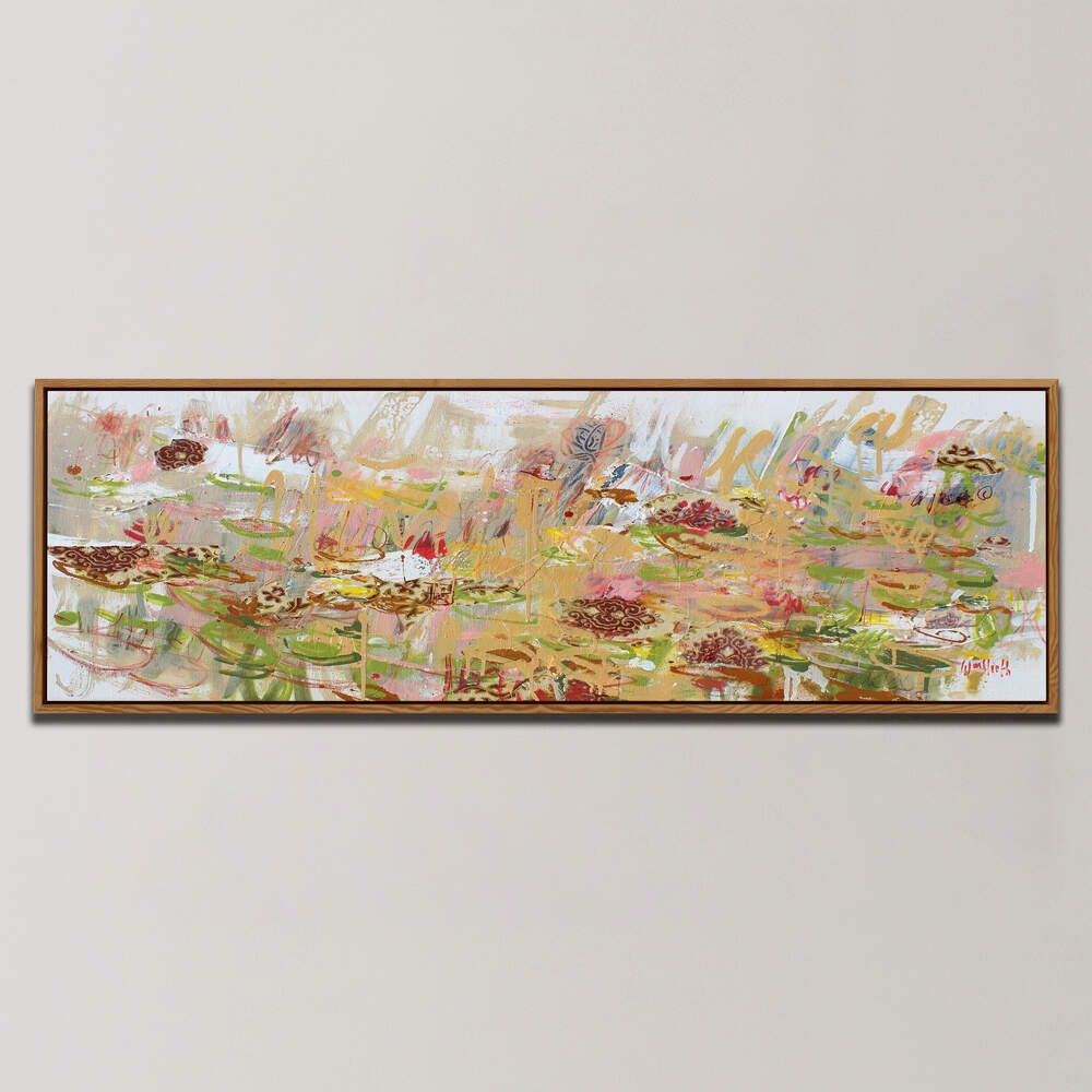 WHIMSICAL GARDEN , PANORAMIC ART