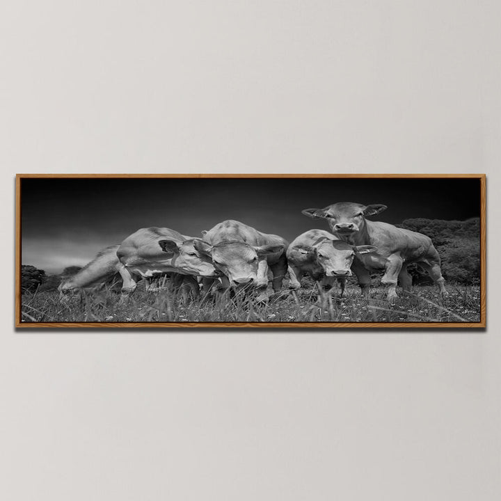 FUNNY COWS , PANORAMIC ART