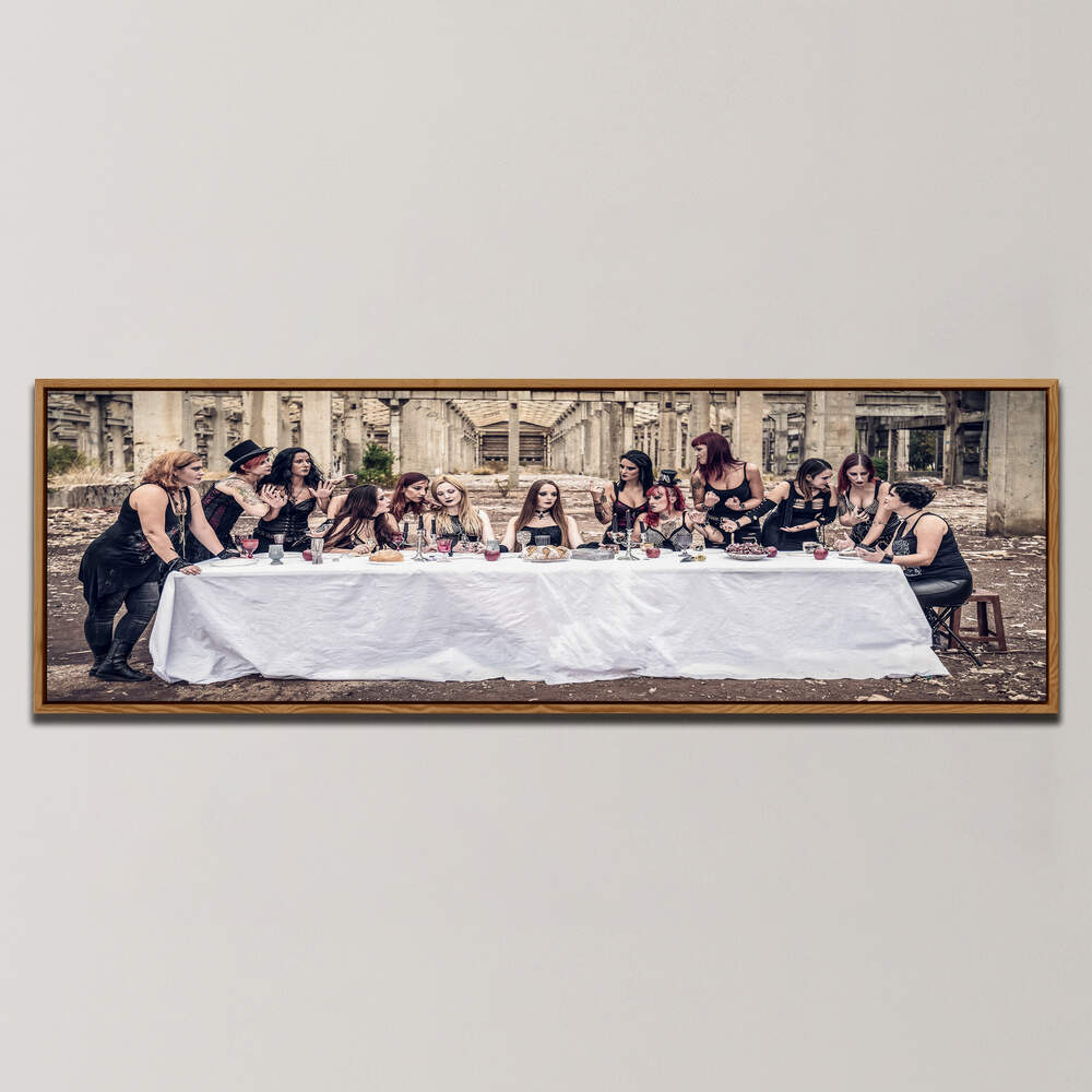 METAL LAST SUPPER , PANORAMIC ART