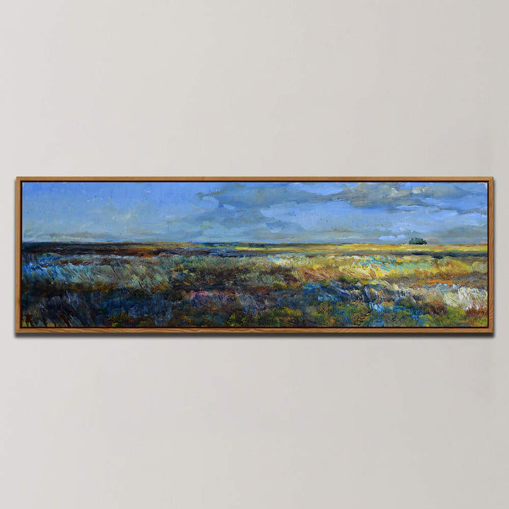 SUNRISE IN THE STEPPE , PANORAMIC ART