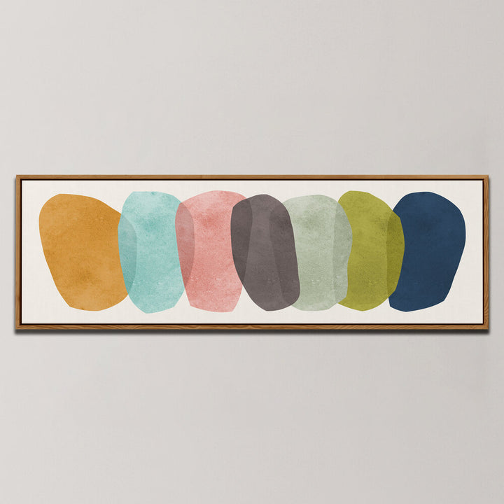 COLORFUL OVALS DANCE , PANORAMIC ART