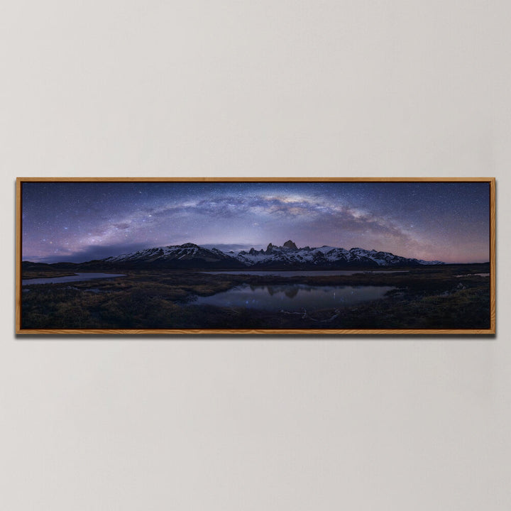 MILKY WAY ARCH OVER FITZ ROY , PANORAMIC ART