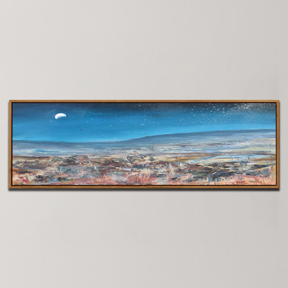 MOONLIT DESERTSCAPE , PANORAMIC ART