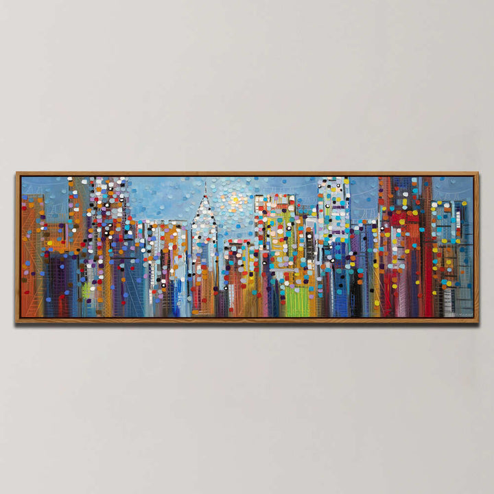 MANHATTAN SKYLINE , PANORAMIC ART