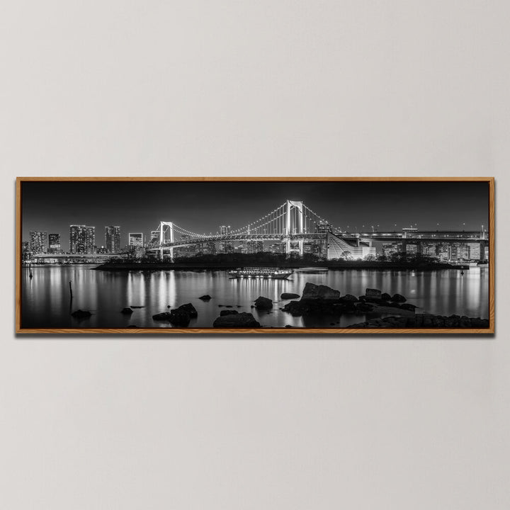 STRIKING TOKYO SKYLINE IN THE EVENING , PANORAMIC ART