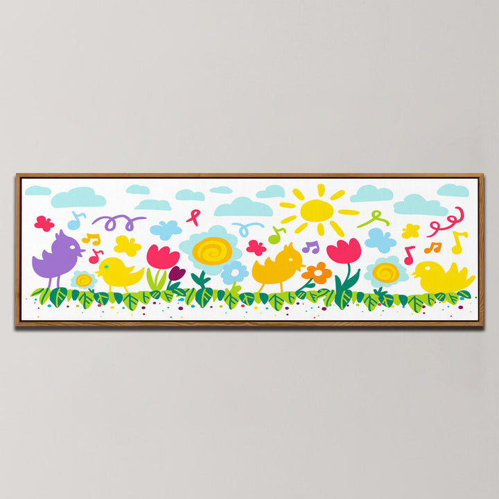 FLOWERS BIRDS BANNERS