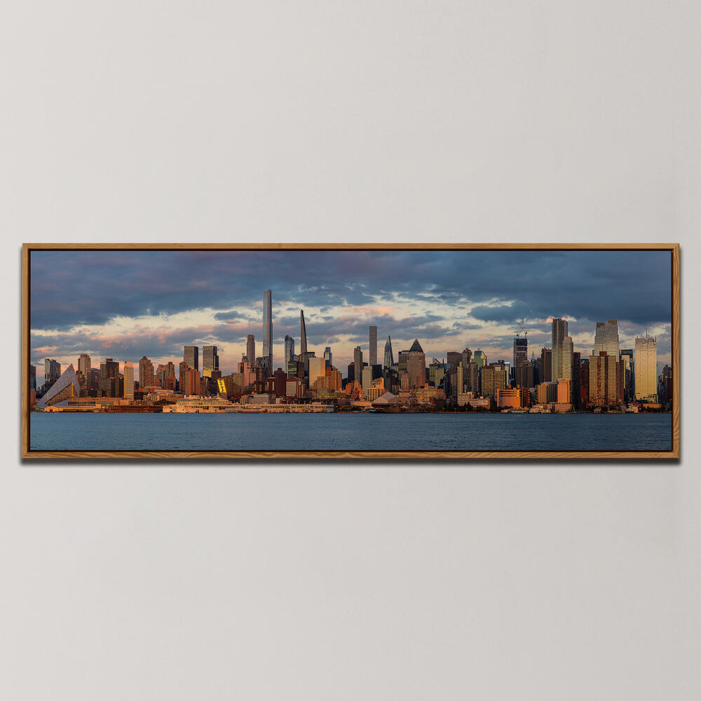 NEW YORK SKYLINE PANORAMA , PANORAMIC ART