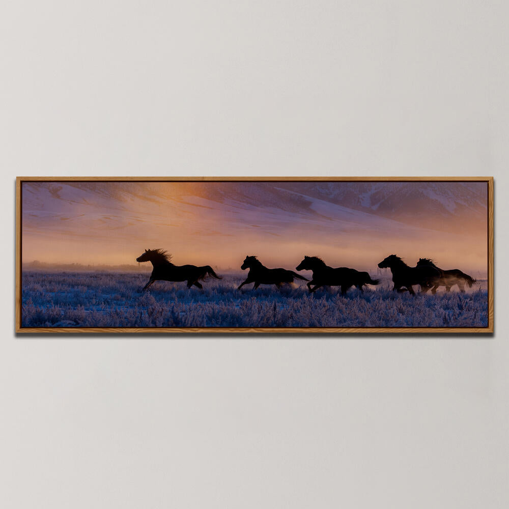 SUNRISE IN IDAHO , PANORAMIC ART