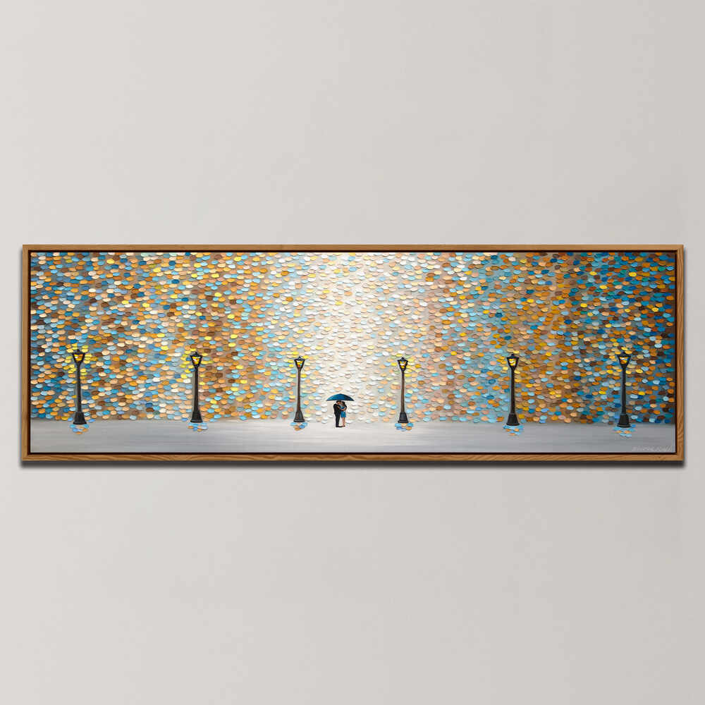 KISS UNDER THE GOLDEN RAIN , PANORAMIC ART