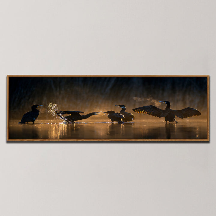 DIE VERSAMMLUNG DER KORMORANE , PANORAMIC ART