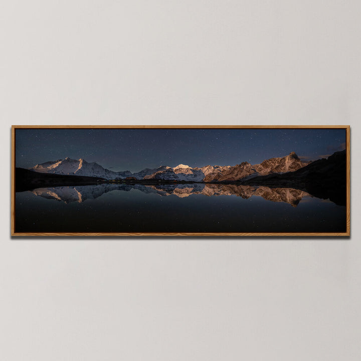 WHEN THE MOON TOUCHED EVERY PEAK , PANORAMIC ART