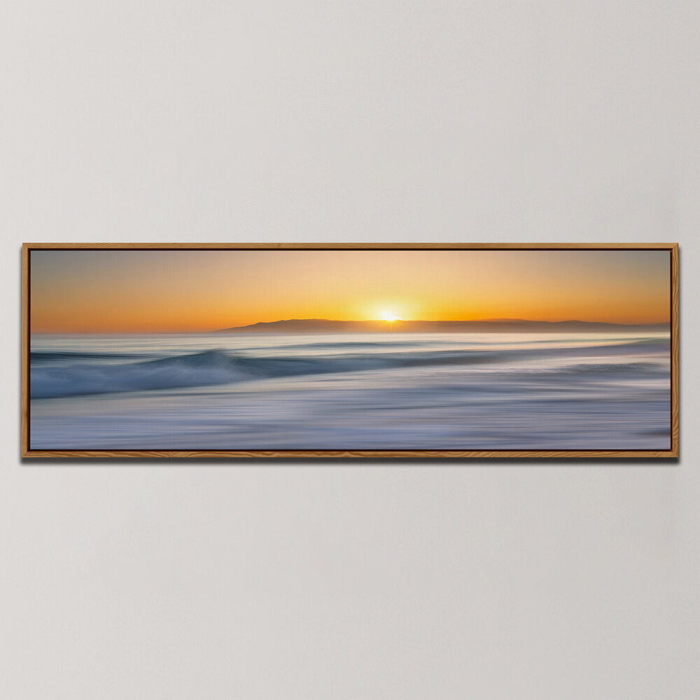 ALMADRABA BEACH AT SUNSET , PANORAMIC ART