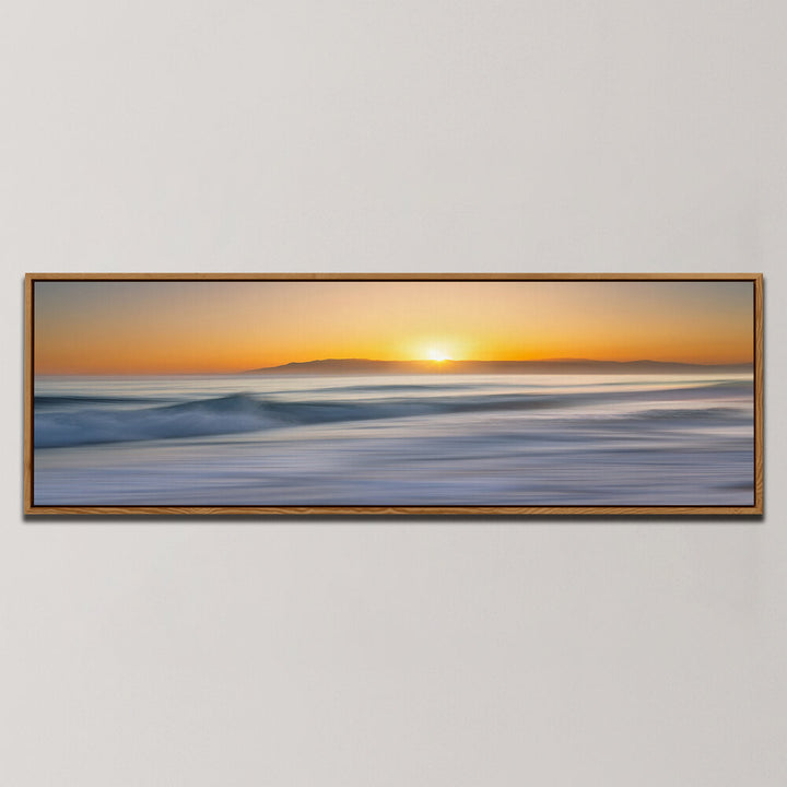 ALMADRABA BEACH AT SUNSET , PANORAMIC ART