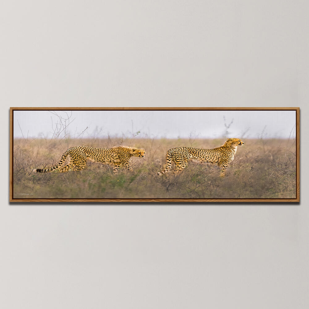 TWO HUNTERS , PANORAMIC ART