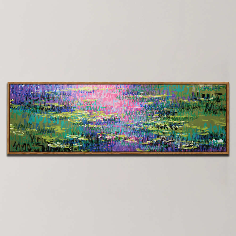 WHISPERING LILIES , PANORAMIC ART