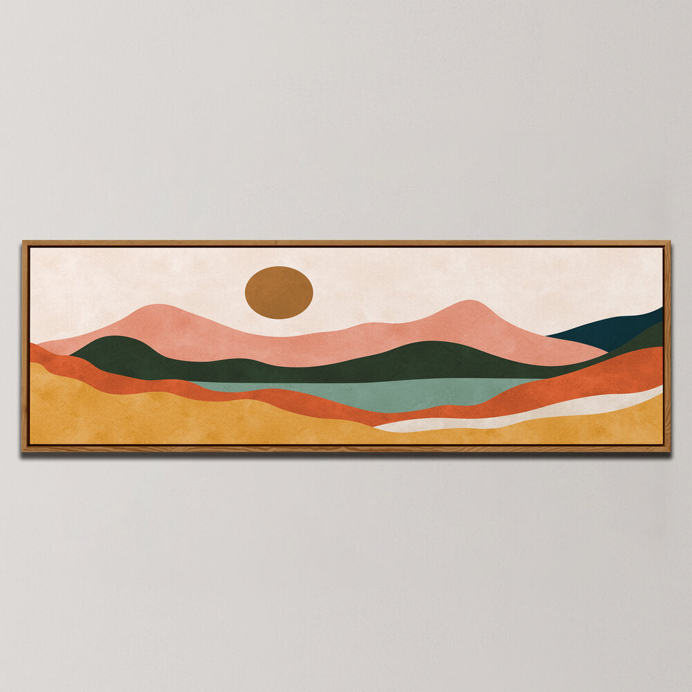LANDSCAPE AND SUNSET V , PANORAMIC ART