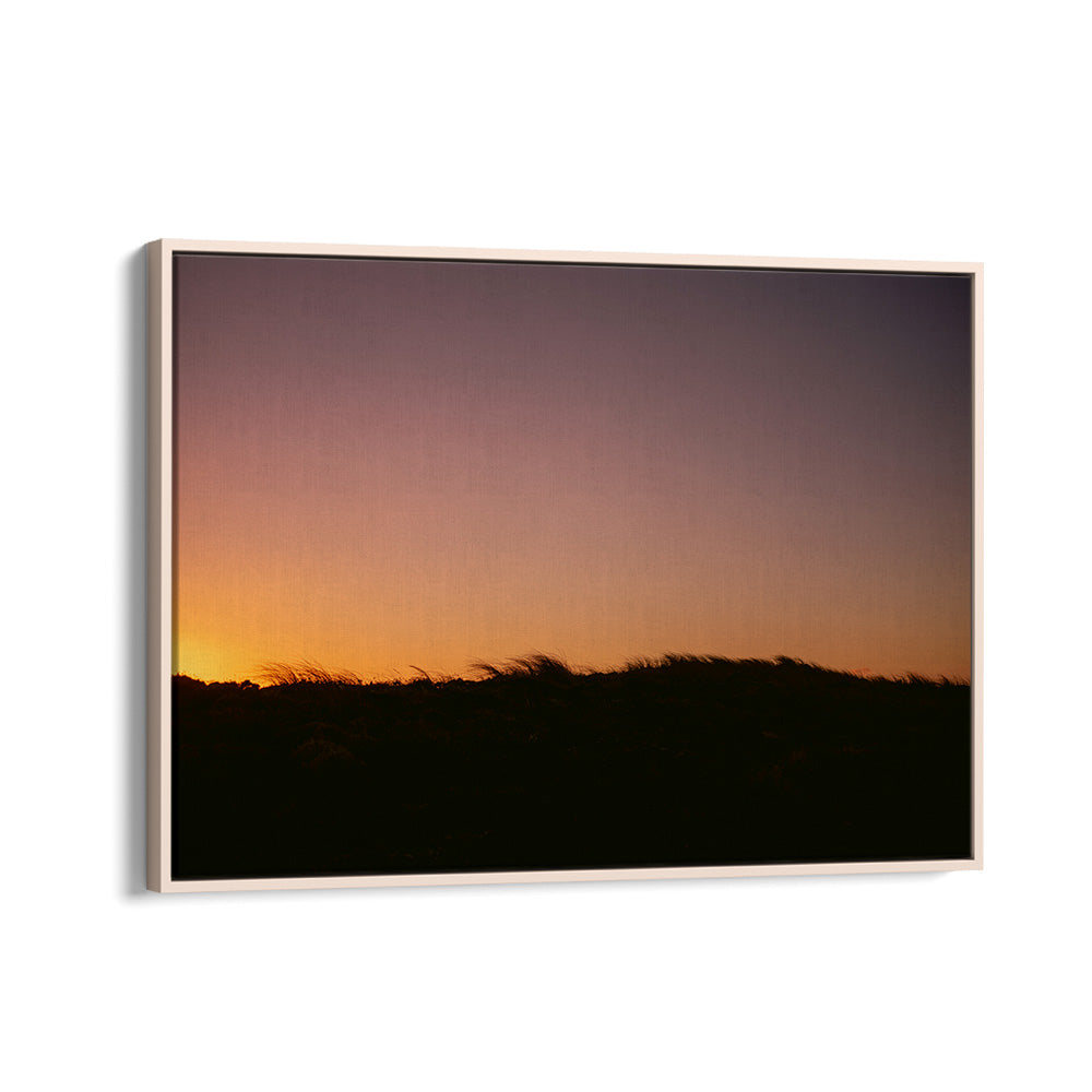 DUNE GRASS SUNSET HORIZONTAL , LANDSCAPE PHOTO PRINTS