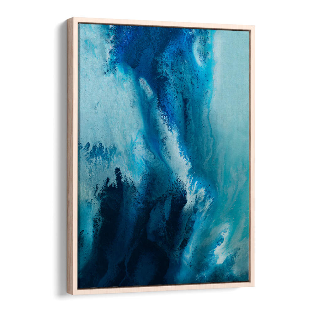 Vibrant blue tones in the HAMPTONS, ABSTRACT PAINTINGS collection elevate your living space with elegance.