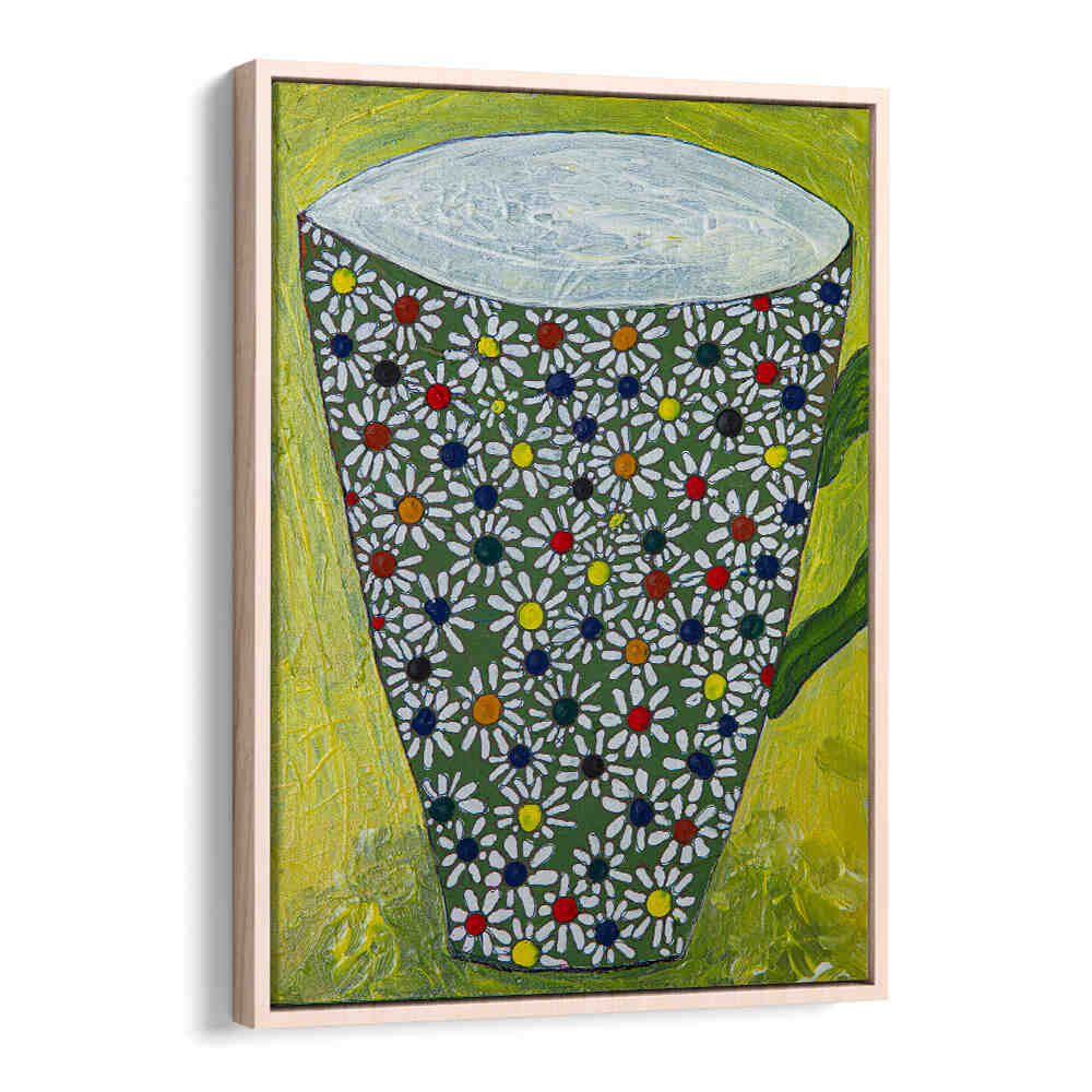 Vibrant Mug with Flowers, Kitchen Posters enhance your cooking space with charm and nature's beauty. Perfect decor choice!