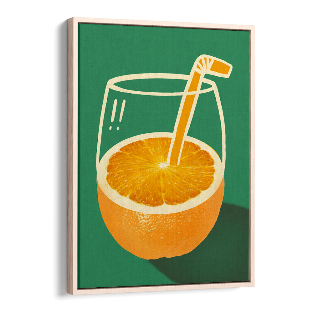 VIBRANT ORANGE CLEVERLY ILLUSTRATED , BAR & CAFE ART