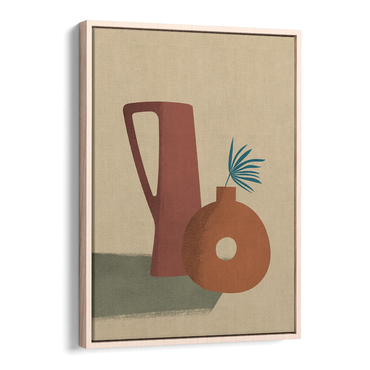 EARTH CLAY VASE , BOHO ART PAINTINGS