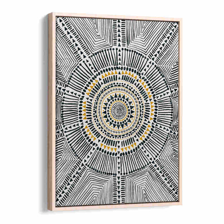 TRIBAL SUN II , PATTERN ART PRINTS