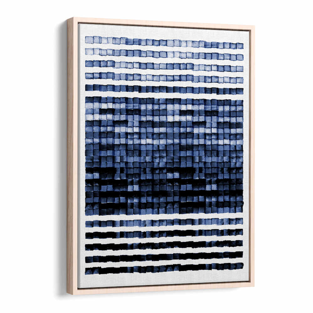 Elegant WATERCOLORMOSAIC Abstract Paintings featuring vibrant blue hues, perfect for transforming your space.
