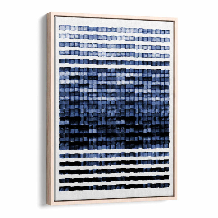 Elegant WATERCOLORMOSAIC Abstract Paintings featuring vibrant blue hues, perfect for transforming your space.