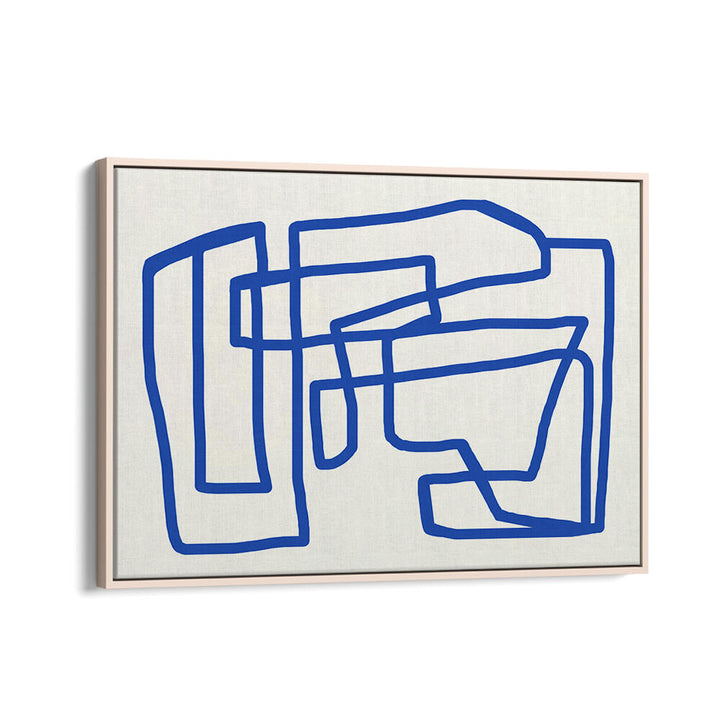 LINE ART IN COBALT BLUE
