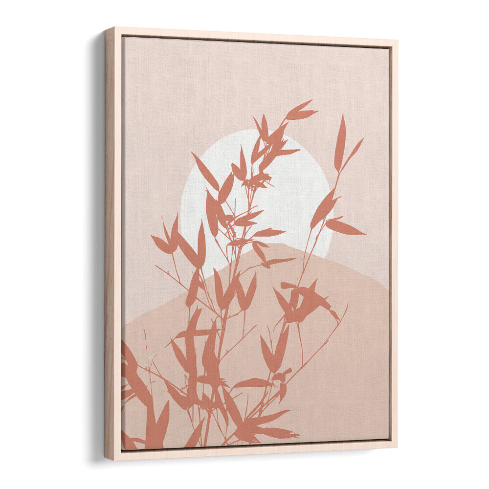 BAMBOO SILHOUETTE SUNRISE , BOHO ART PAINTINGS