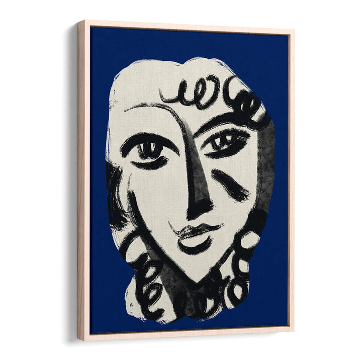 LOVELY GIRL IN BLUE , PORTRAITS & FIGURATIVE ILLUSTRATIONS