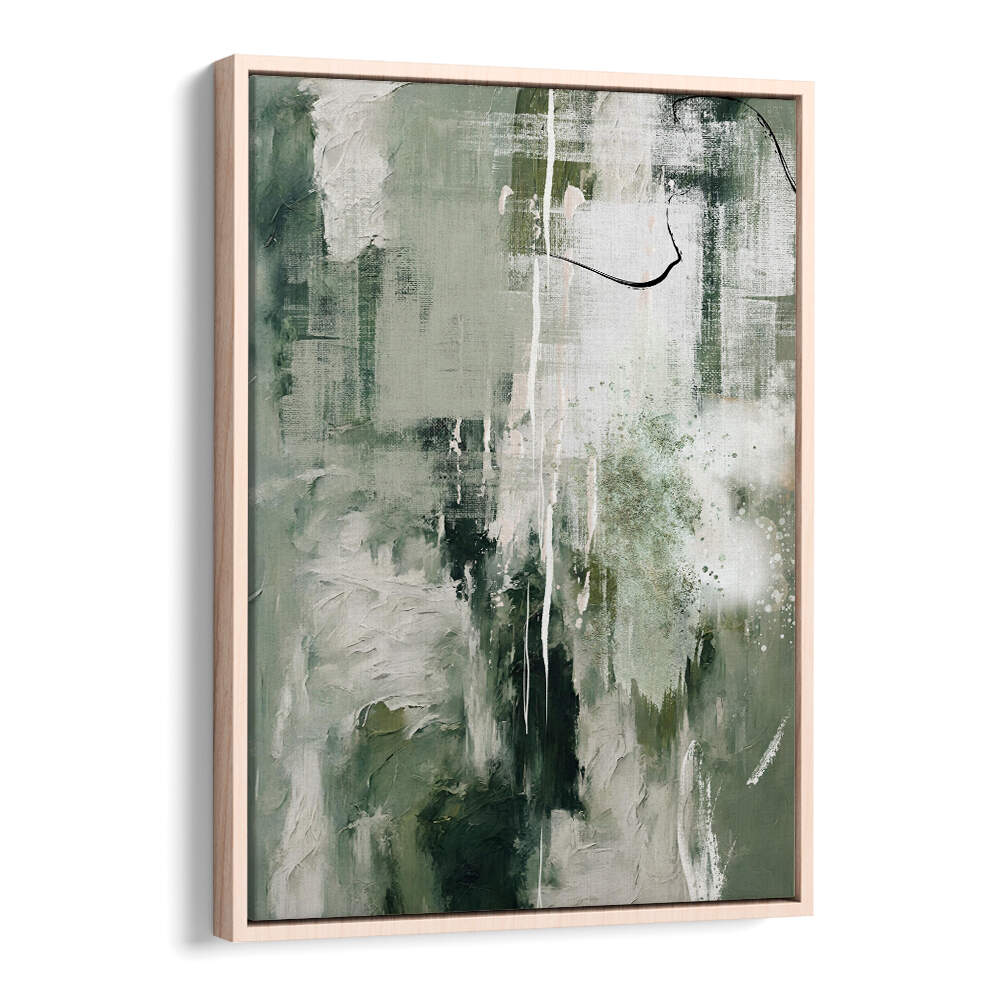 CANVAS GREENS III , ABSTRACT PAINTINGS