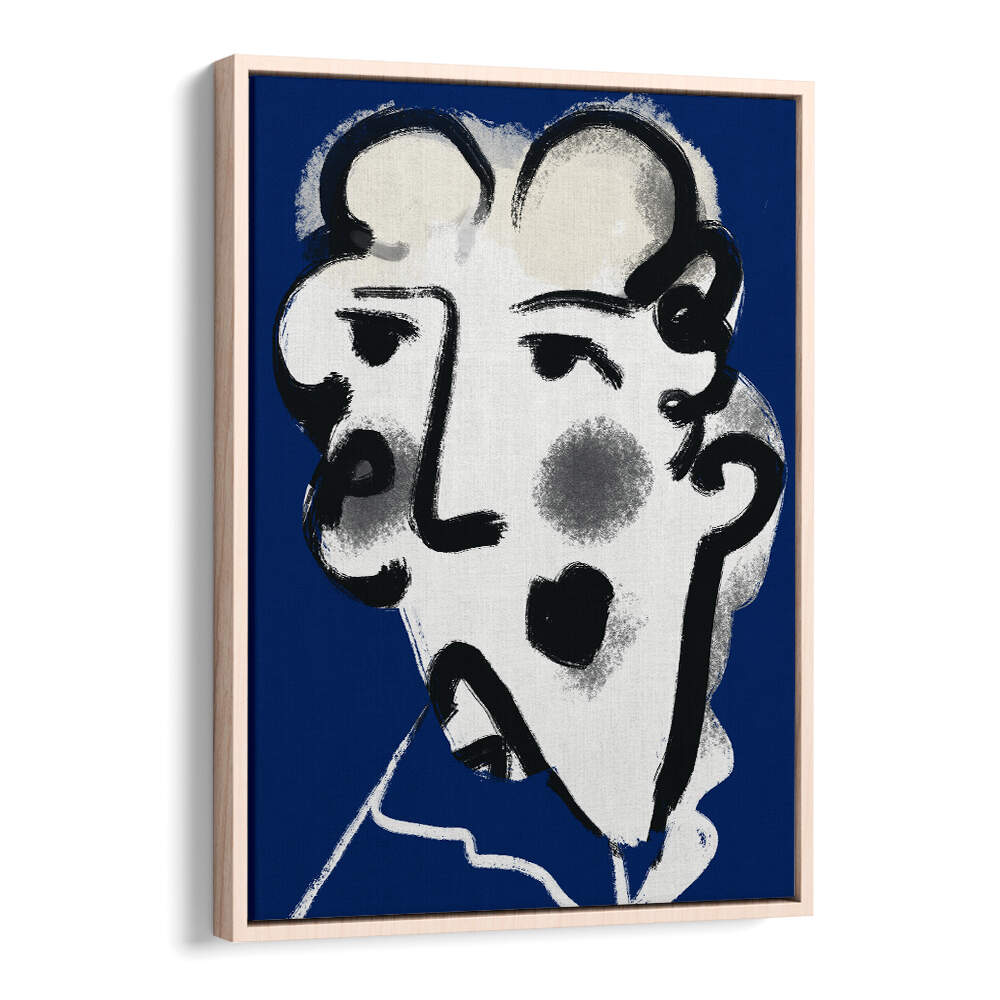 LANDLADY IN BLUE , PORTRAITS & FIGURATIVE ILLUSTRATIONS